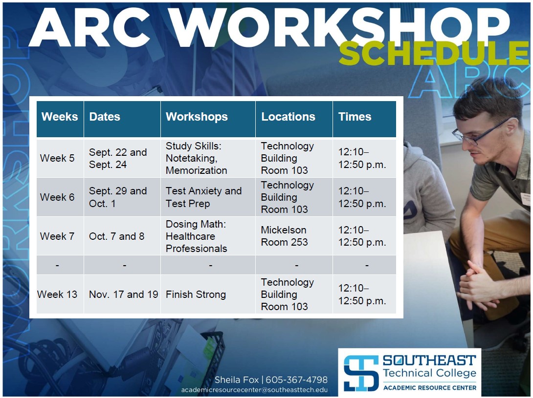 ARC Workshop Schedule for September